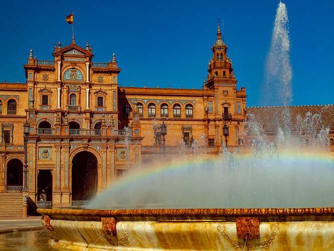 Plaza España arcoiris