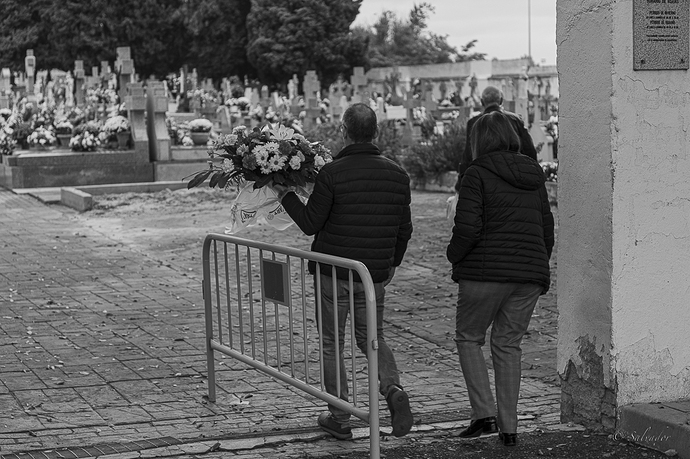 Spanish "All Saints day" our traditions (B&W)- Narrative photography_