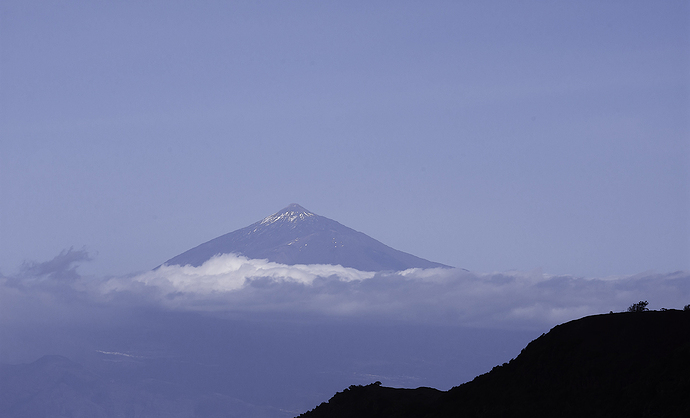El Teide visto desde La Gomera