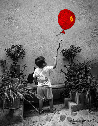 El niño y el globo