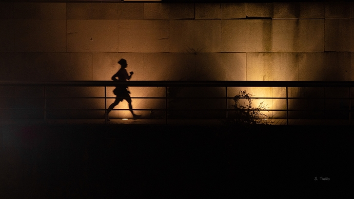 Corriendo bajo el puente