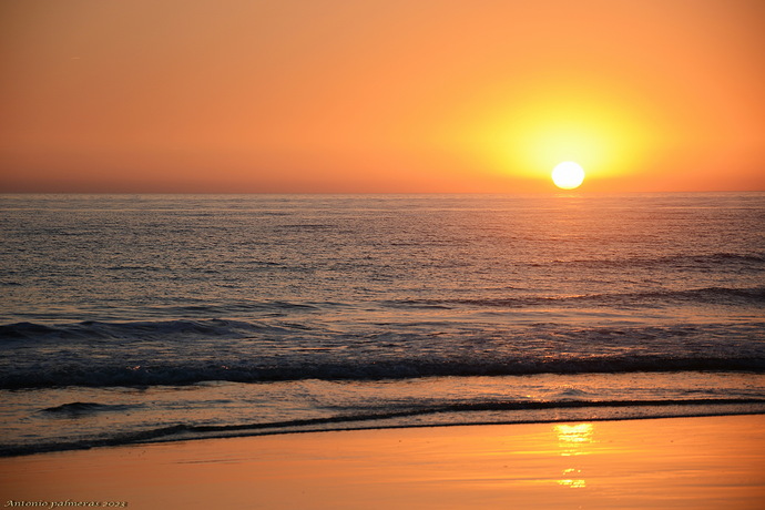 los colores del atardecer