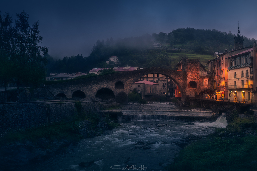 Hora azul en Camprodon