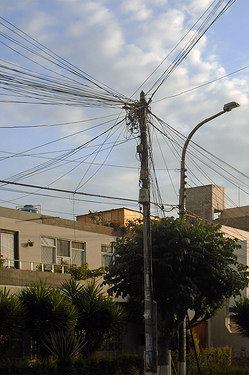 Maraña de cables