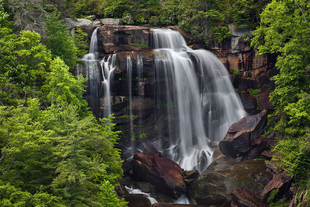White Water Falls Carolina del Norte