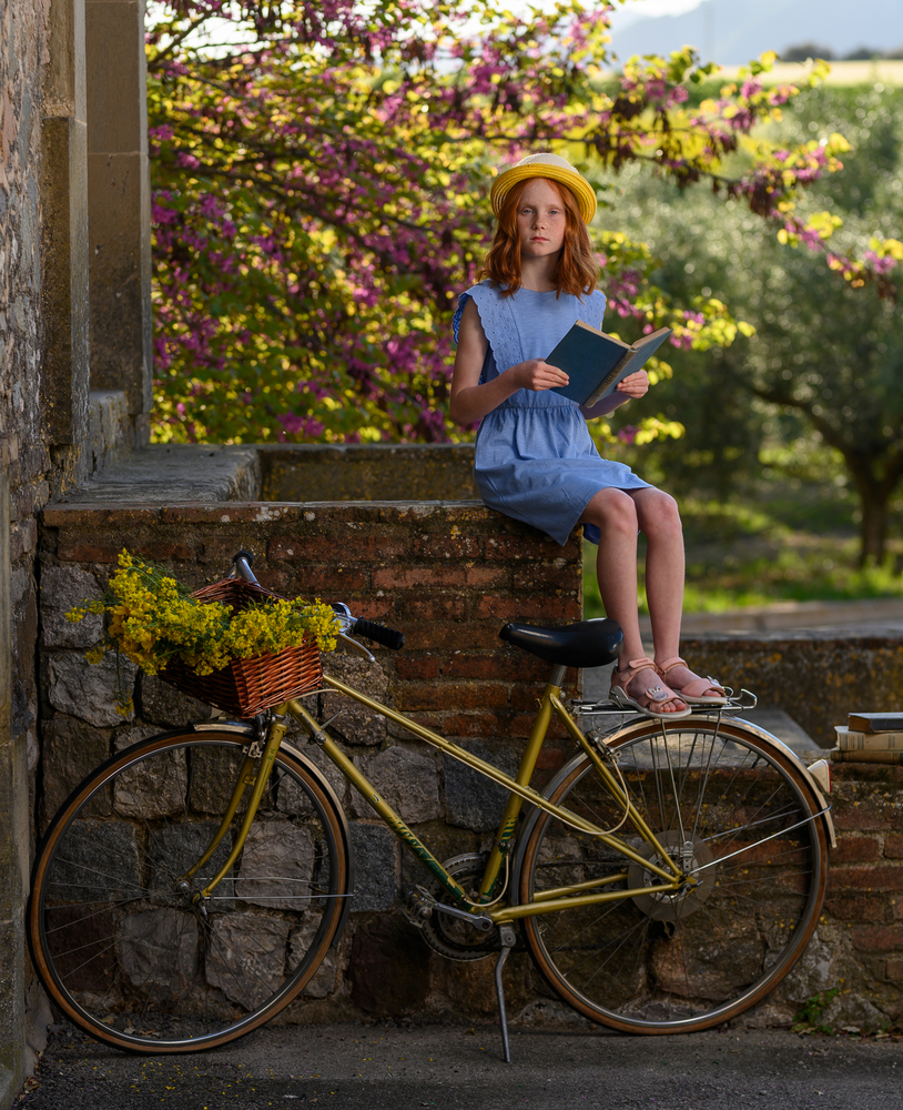 Elina y su bicicleta ( 3 fotos)
